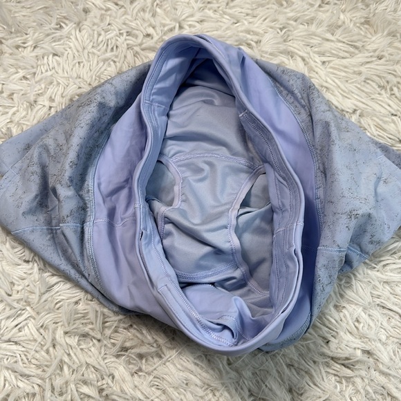 Lululemon Speed Up Mid-Rise Lined Short 4" Gravel Dust Pastel Blue Multi - Picture 3 of 6